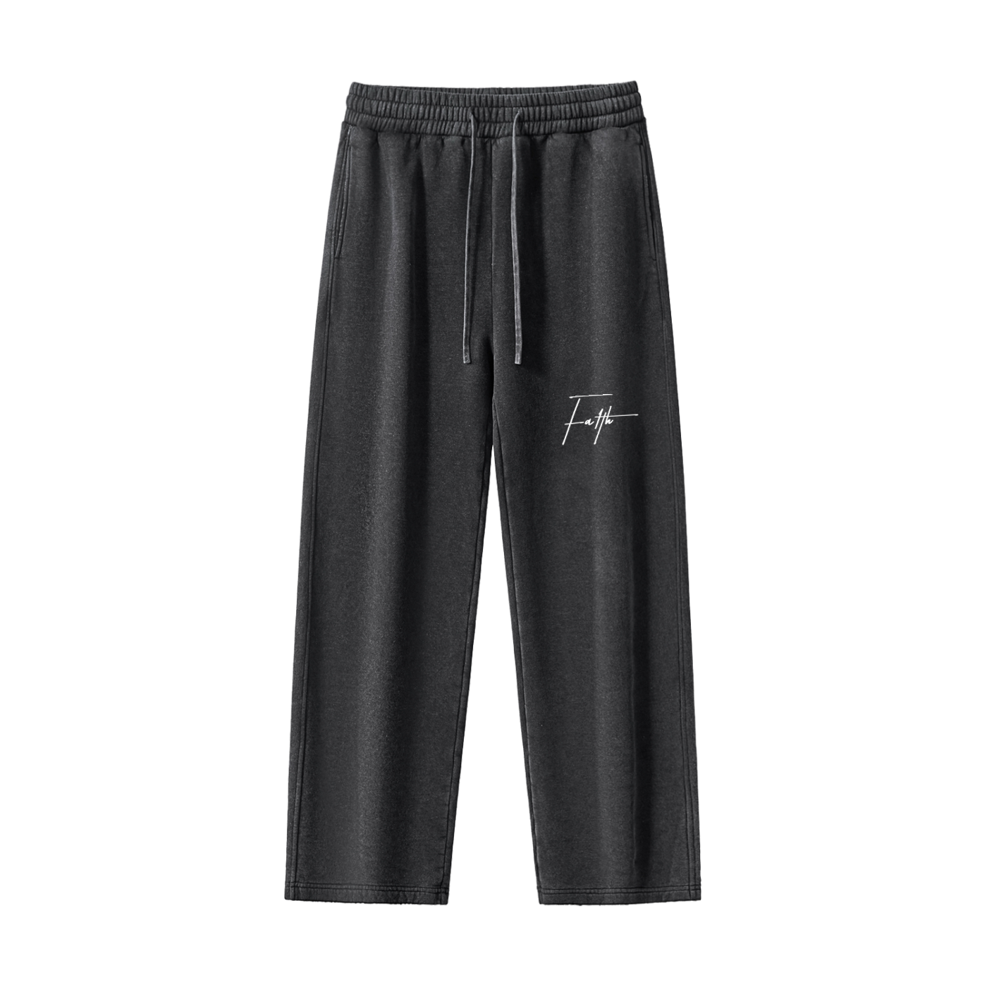 Fa1th™ Frayed Enzyme Washed Fleece Sweatpants
