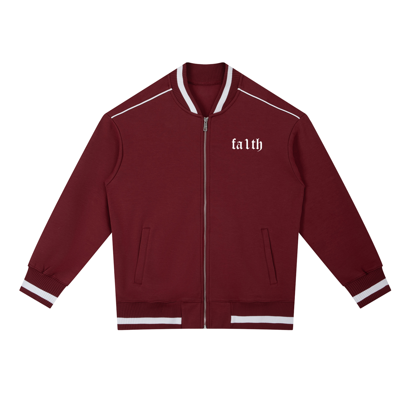 Fa1th™ Contrast Piping Zip Bomber Jacket