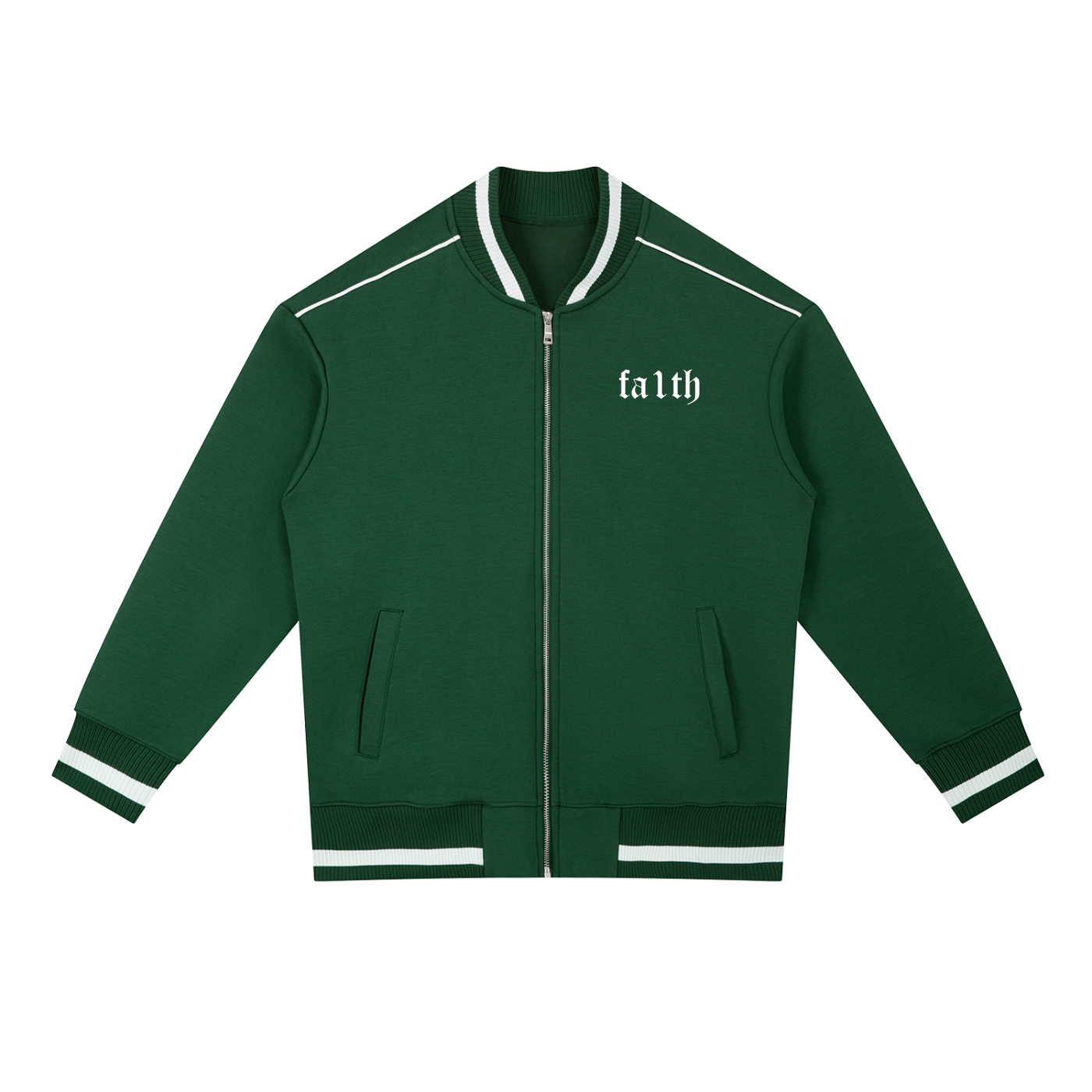 Fa1th™ Contrast Piping Zip Bomber Jacket